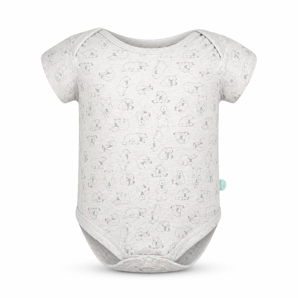Jainco Baby Beige  Cotton Babygrow One-Piece Size 3-6 Months  Button - Bears
