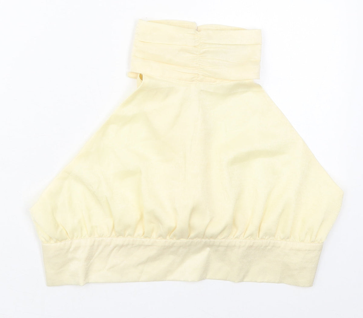 Nasty Gal Womens Beige  Polyester Cropped Tank Size 8 Halter
