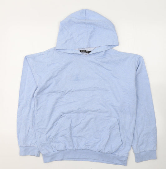 I SAW IT FIRST Womens Blue  Cotton Pullover Hoodie Size XS  Pullover