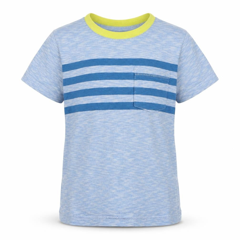 Gap Boys Blue Striped 100% Cotton Jersey T-Shirt Size 2 Years Round Neck Pullover
