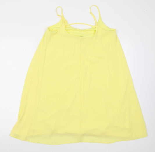 F&F Womens Yellow  Polyester A-Line  Size 12  Scoop Neck Pullover