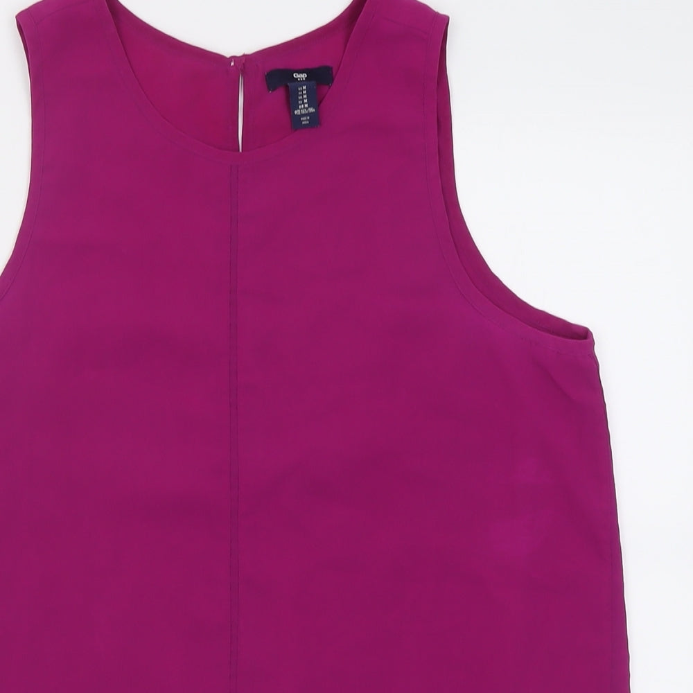Gap Womens Purple  Polyester Basic Tank Size M Scoop Neck