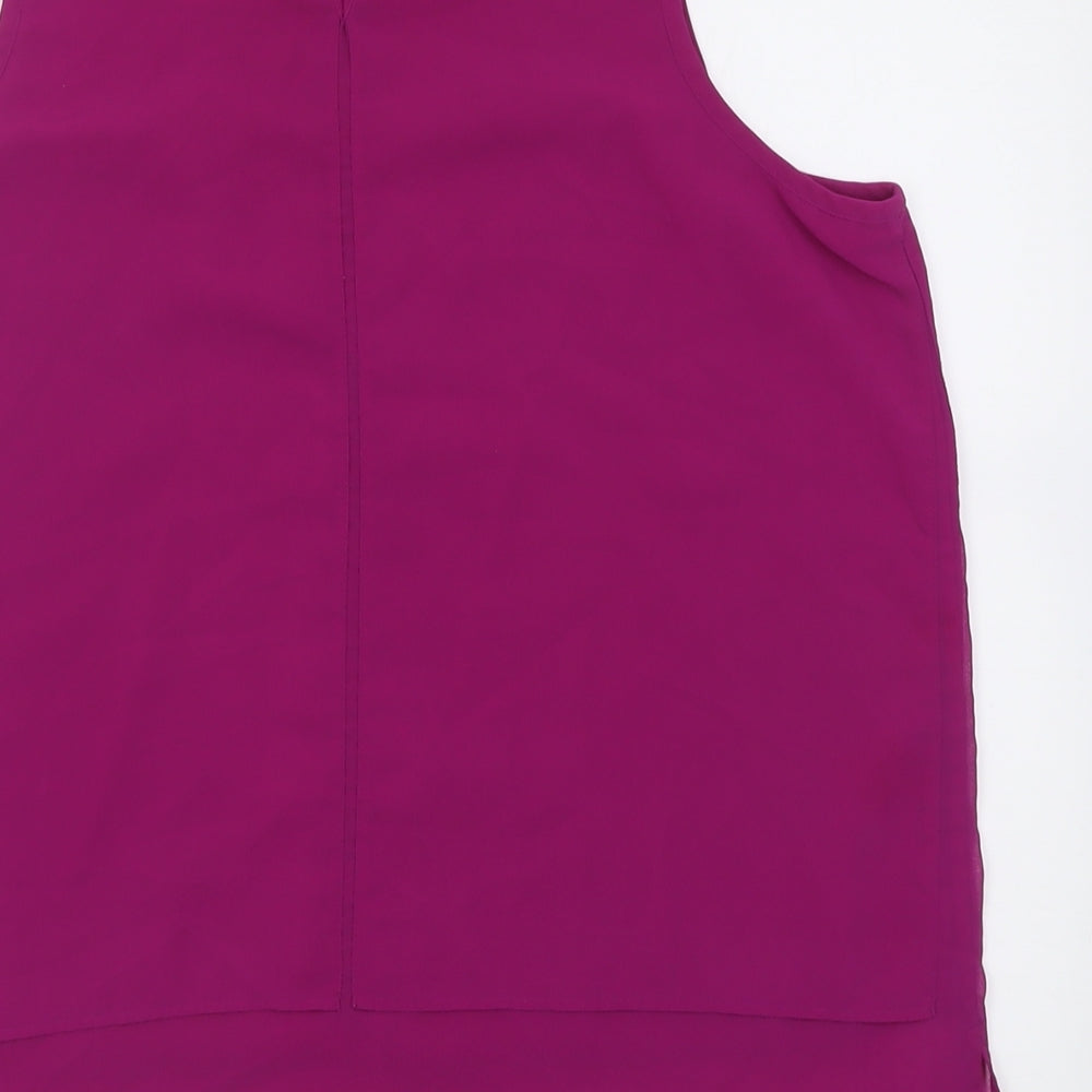 Gap Womens Purple  Polyester Basic Tank Size M Scoop Neck