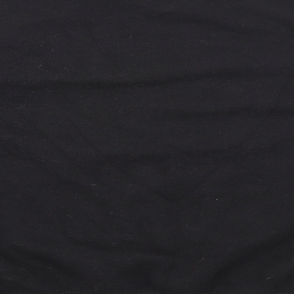 New Look Womens Black  Cotton Pullover Sweatshirt Size S