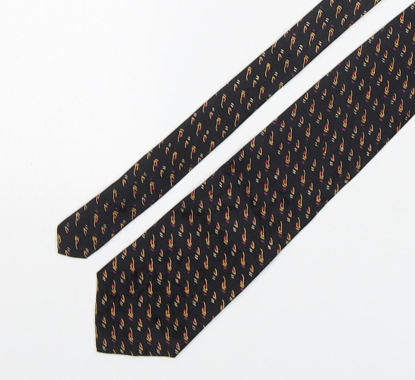 Muchen Silk Mens Multicoloured Geometric Silk Pointed Tie One Size