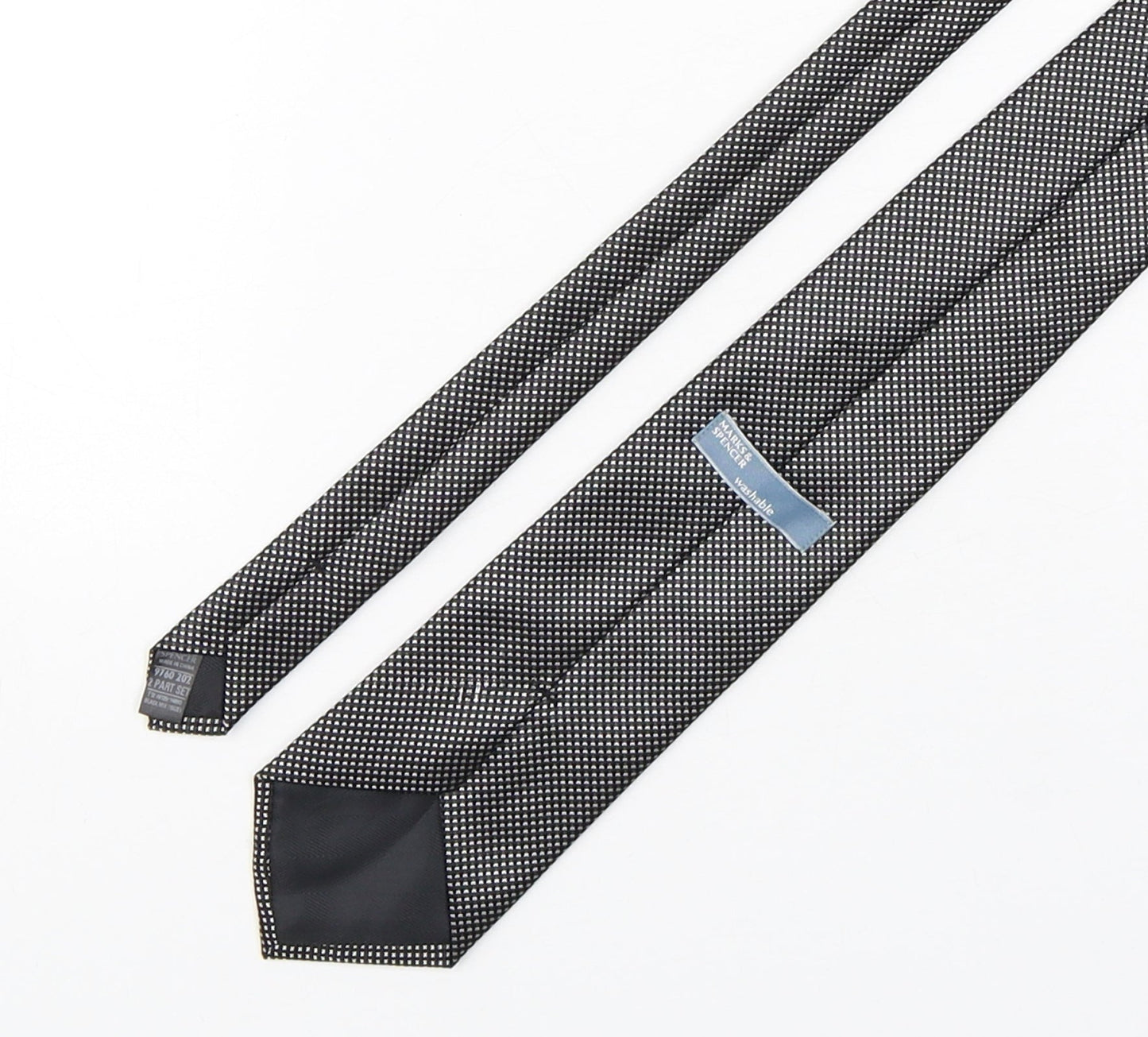 Marks and Spencer Mens Multicoloured Polka Dot Polyester Pointed Tie One Size