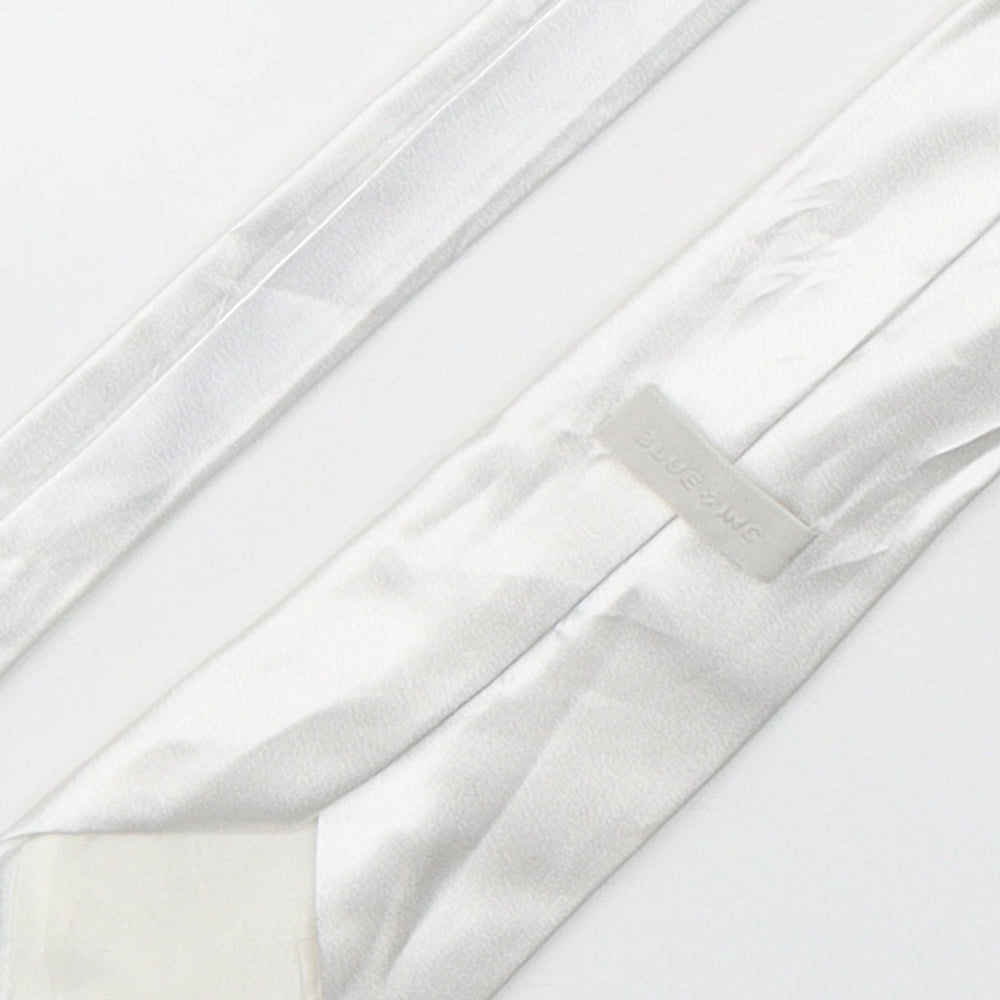 Blue Inc  Mens Silver  Polyester Pointed Tie One Size