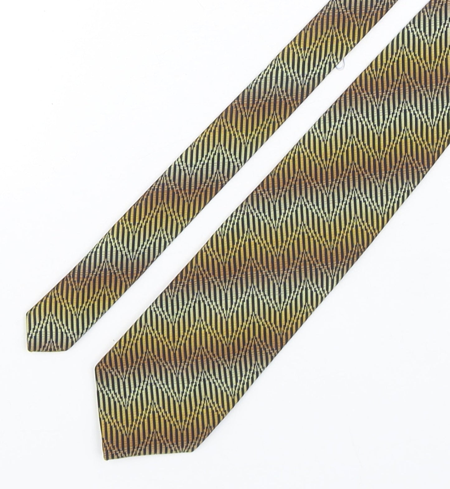 Canda Mens Multicoloured Geometric Polyester Pointed Tie One Size