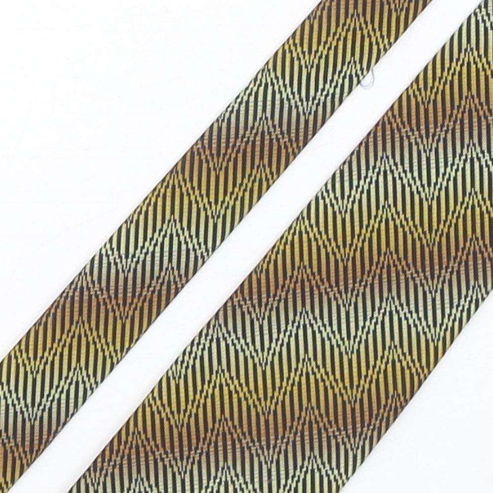 Canda Mens Multicoloured Geometric Polyester Pointed Tie One Size