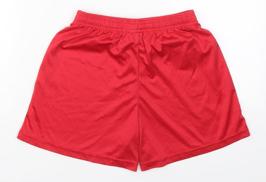 O'Neills Boys Red  Polyester Sweat Shorts Size 10-11 Years  Regular Drawstring