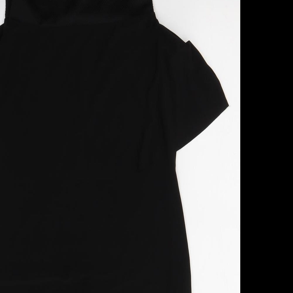Nine West Womens Black  Polyester A-Line  Size 8  Round Neck Pullover