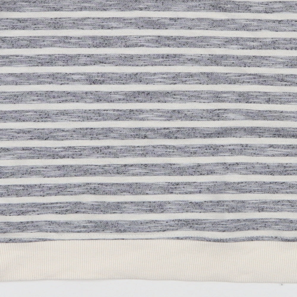 Primark Womens Blue Striped Polyester Pullover Sweatshirt Size M  Pullover