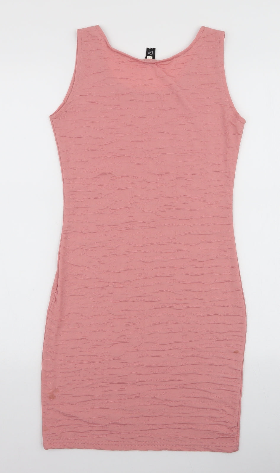 Preworn Womens Pink  Polyester Bodycon  Size S  Round Neck Pullover
