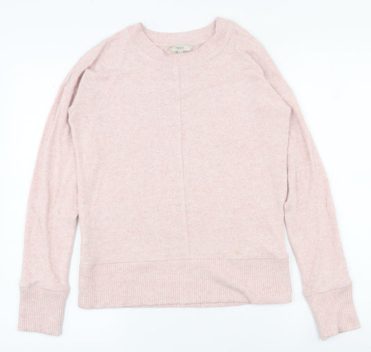 NEXT Womens Pink Round Neck  Viscose Pullover Jumper Size 6