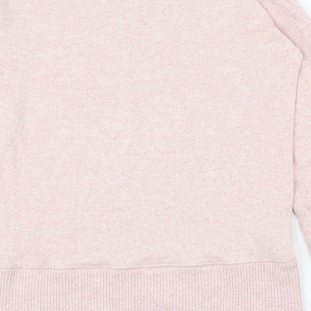 NEXT Womens Pink Round Neck  Viscose Pullover Jumper Size 6