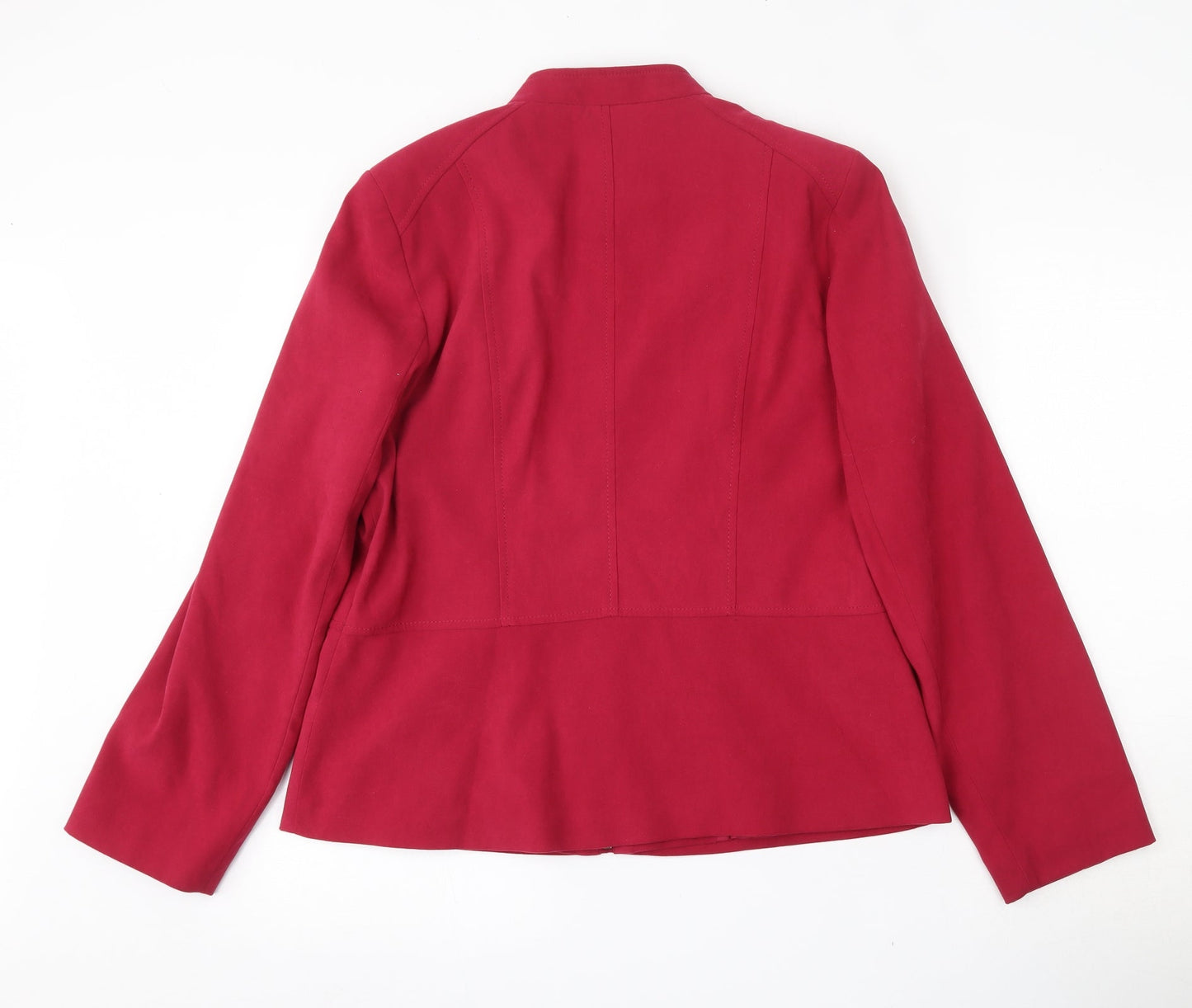 EWM Womens Pink   Jacket Blazer Size 14  Zip
