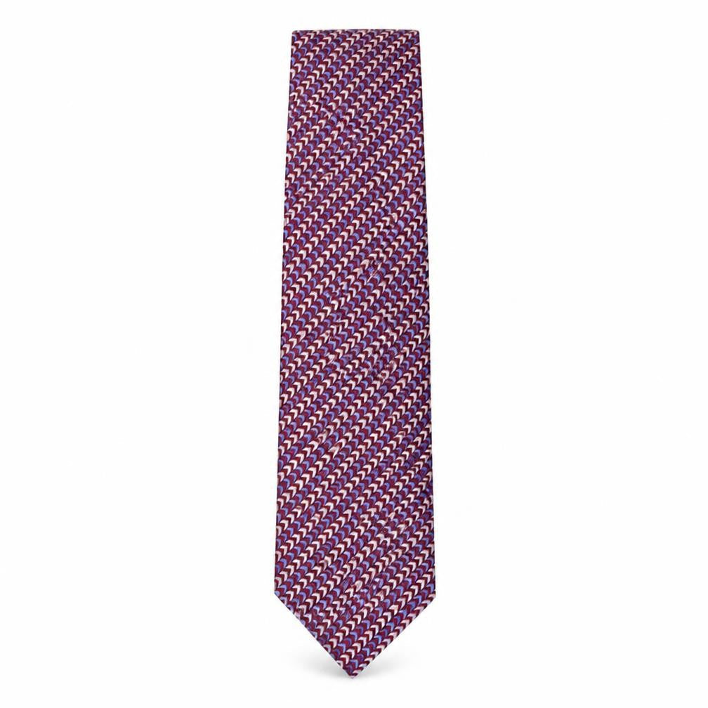 Marks and Spencer Mens Multicoloured Geometric Silk Pointed Tie One Size