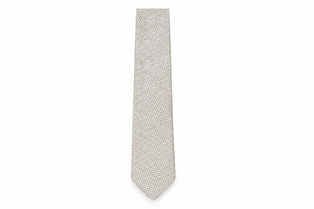 Piombo Mens Multicoloured Striped Silk Pointed Tie One Size