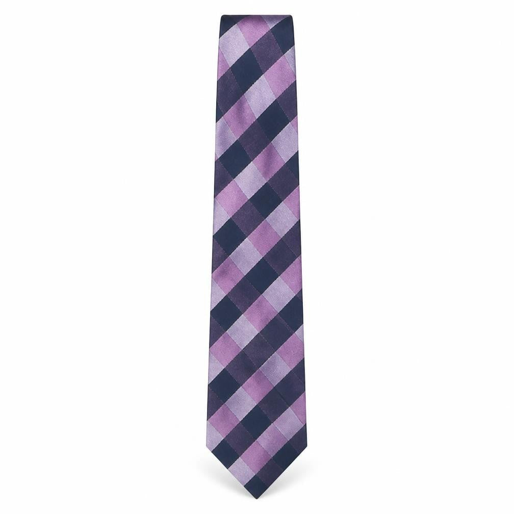 Marks and Spencer Mens Multicoloured Plaids & Checks Polyester Pointed Tie One Size