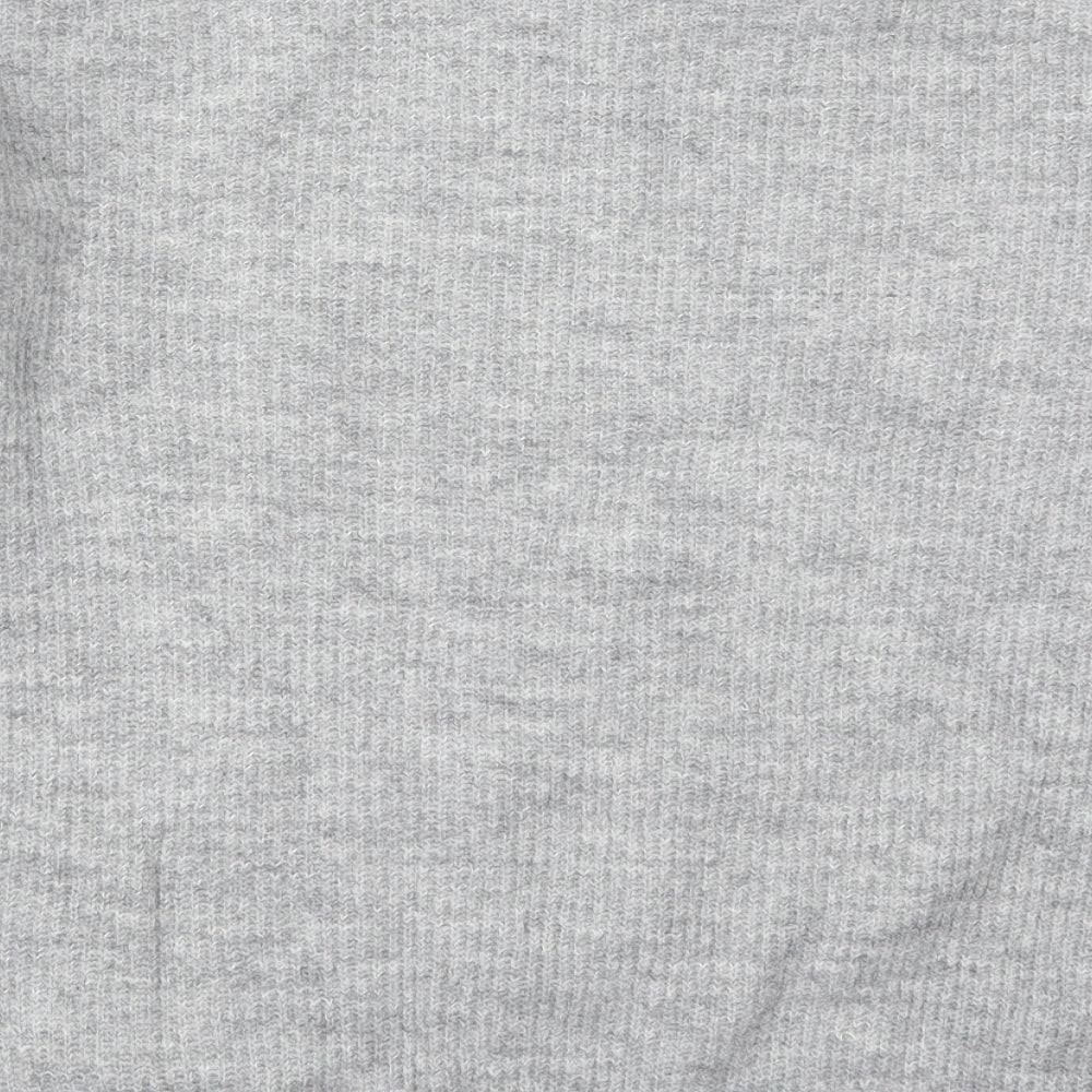 Matalan Womens Grey Crew Neck  Acrylic Pullover Jumper Size M
