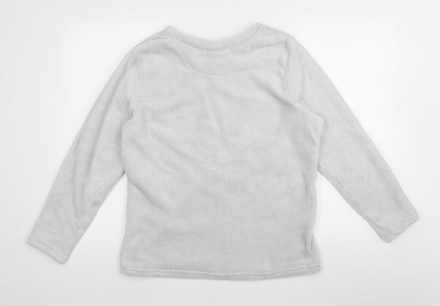 Time to Dream Womens Grey Solid Polyester Top Pyjama Top Size 16   - 'Happy'