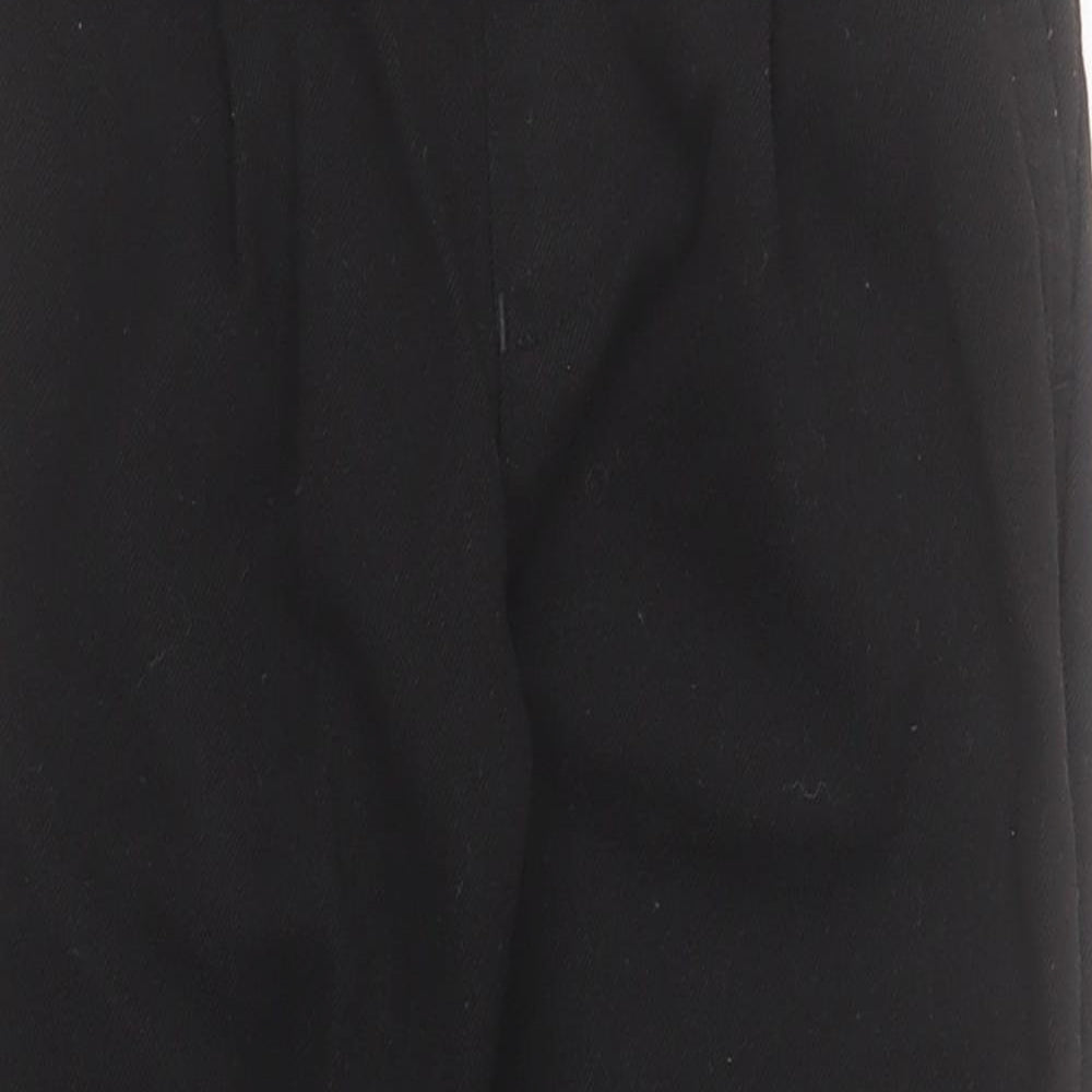 F&F Boys Black  Polyester Dress Pants Trousers Size 3-4 Years  Regular Pullover - School