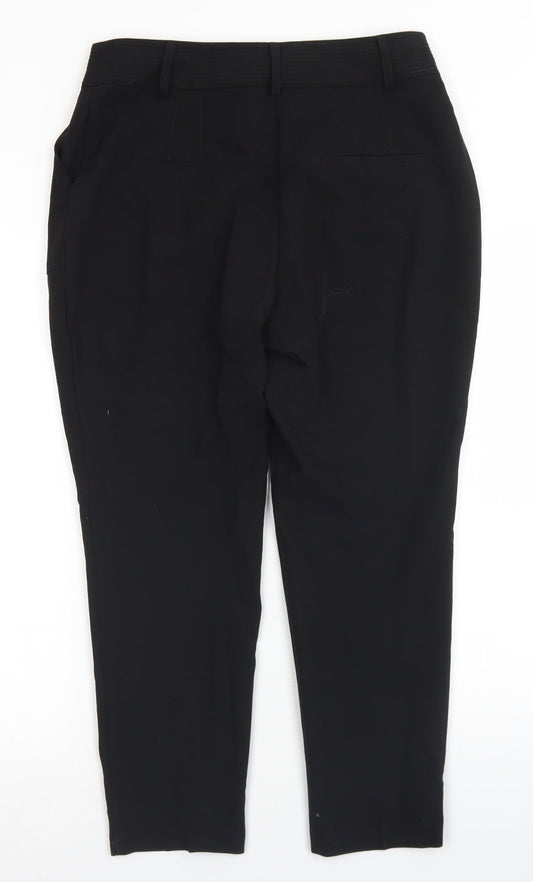 NEXT Womens Black  Polyester Dress Pants Trousers Size 12 L23 in Regular Hook & Eye