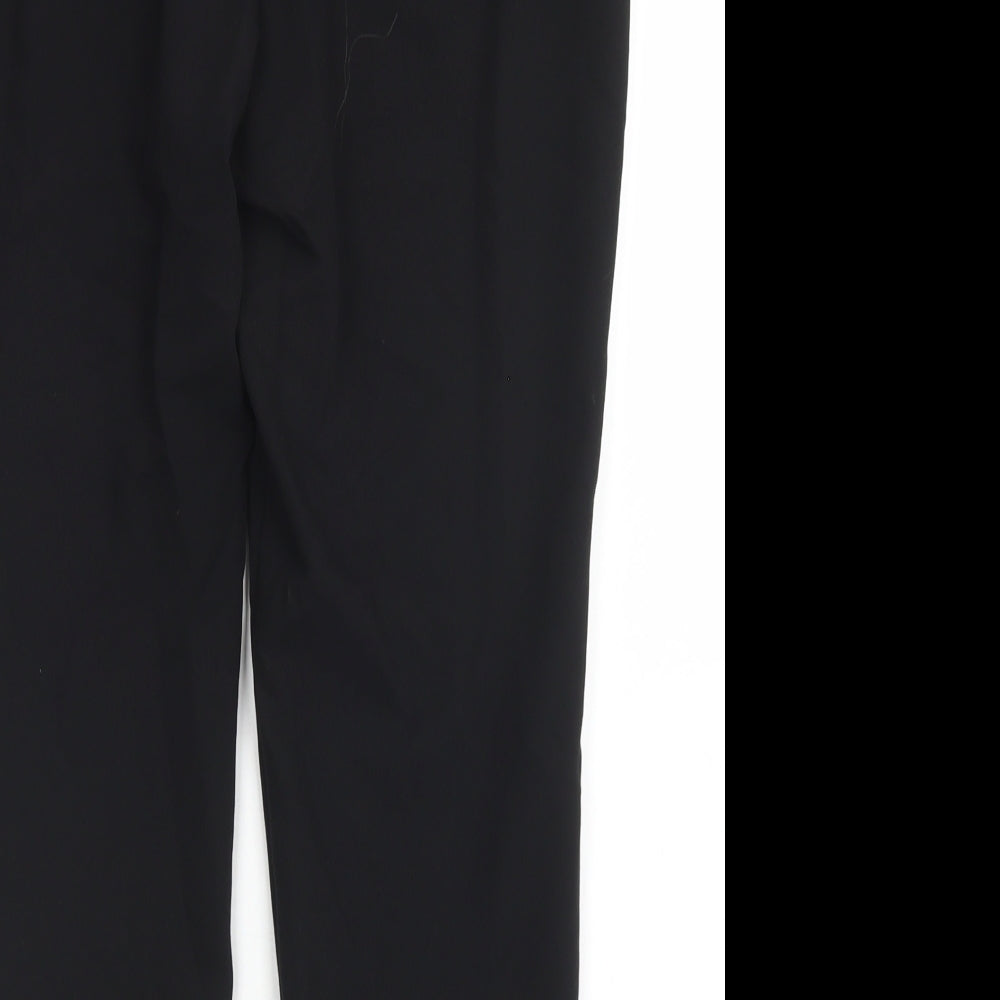 NEXT Womens Black  Polyester Dress Pants Trousers Size 12 L23 in Regular Hook & Eye