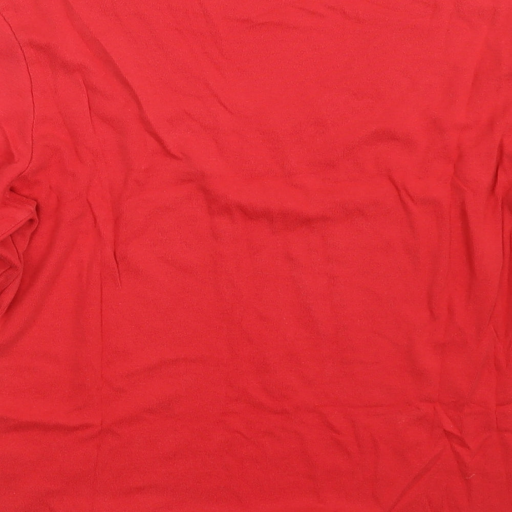 Bonmarché Womens Red  100% Cotton Pullover Sweatshirt Size M