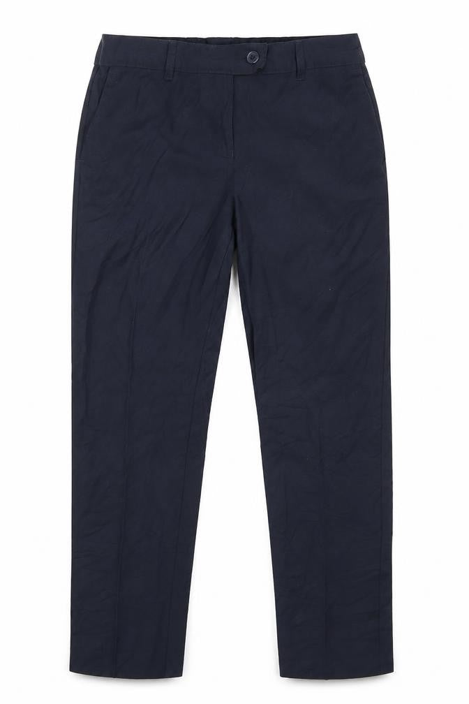 Marks and Spencer Girls Blue  Polyester Dress Pants Trousers Size 9-10 Years  Regular Zip