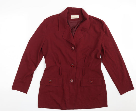 Dorothy Perkins Womens Red   Jacket    Button