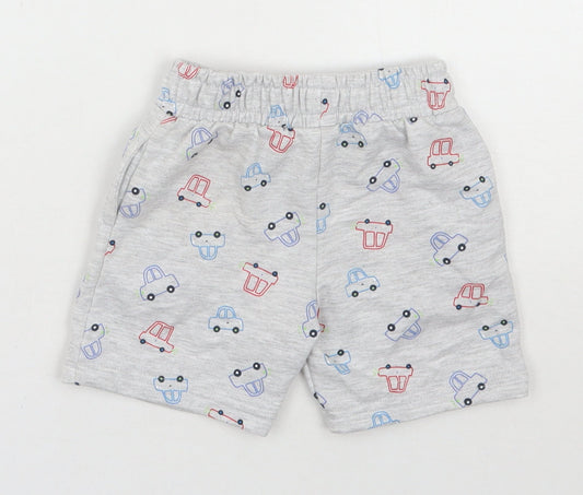 Dunnes Stores Boys Grey  Cotton Sweatpants Trousers Size 18-24 Months  Drawstring