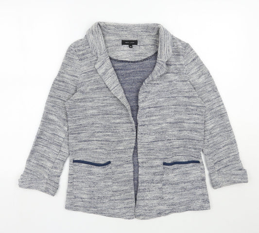 New Look Womens Blue V-Neck  Polyester Cardigan Jumper Size 10