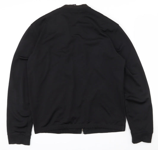 H&M Womens Black  Cotton Full Zip Sweatshirt Size S  Zip