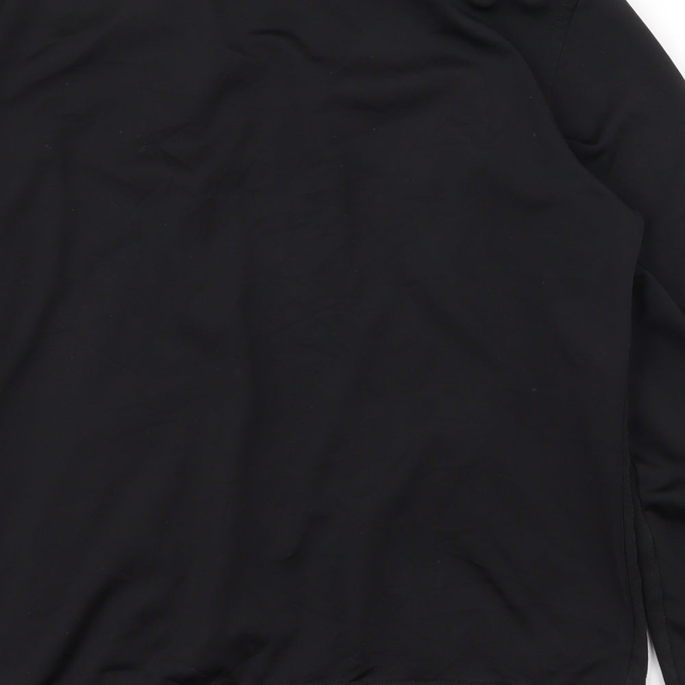 H&M Womens Black  Cotton Full Zip Sweatshirt Size S  Zip