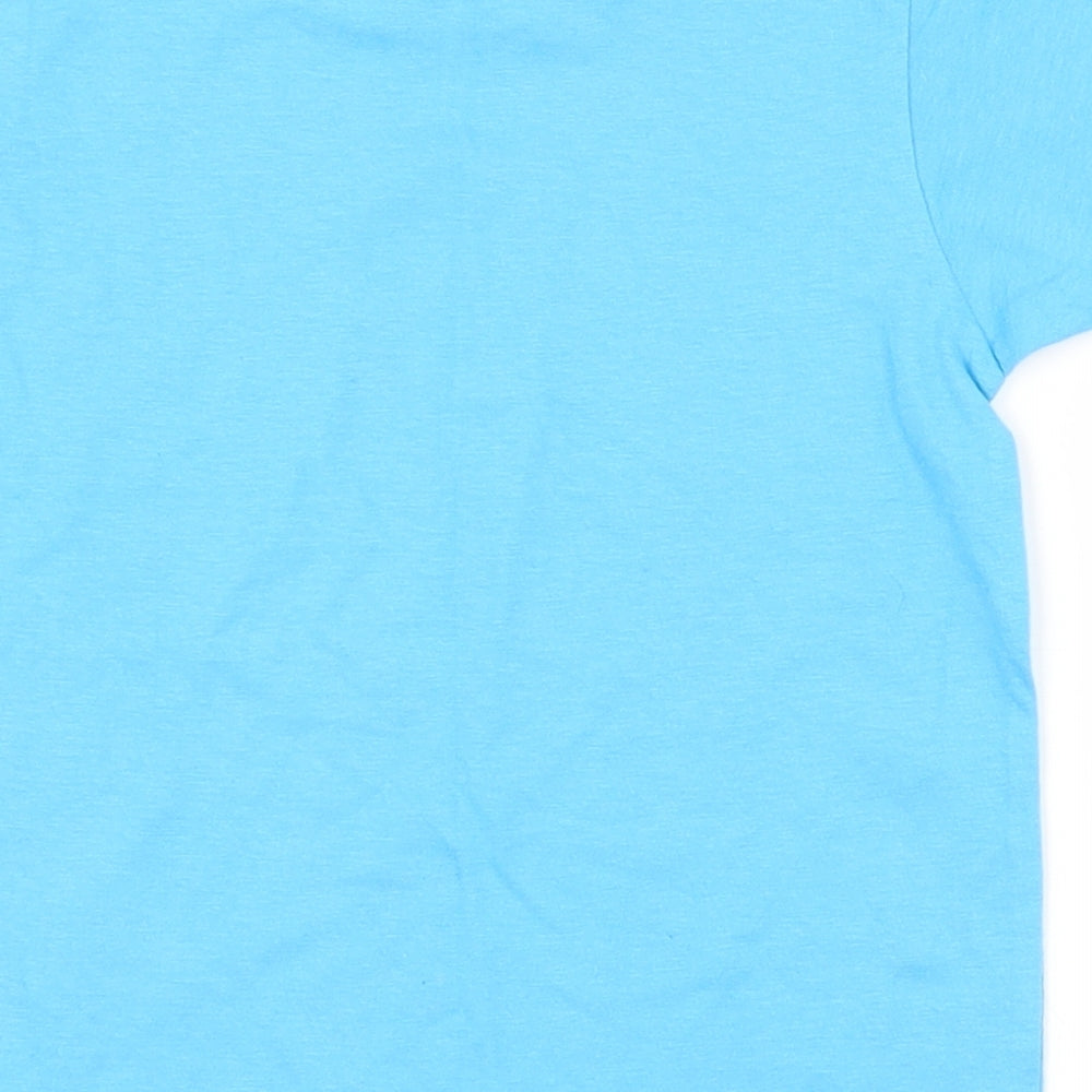 Roly Boys Blue  100% Cotton Pullover T-Shirt Size 3-4 Years Crew Neck Pullover