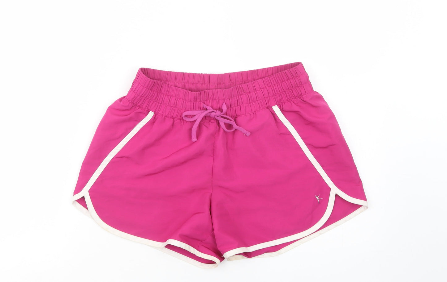 Danskin Womens Purple  Polyester Sweat Shorts Size S L3 in Regular Drawstring