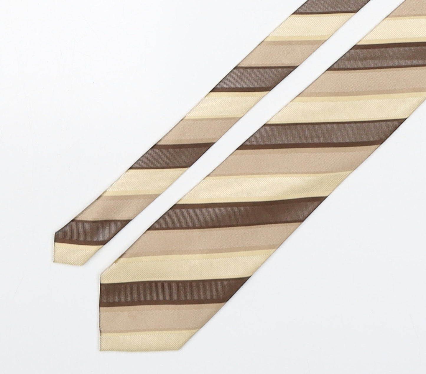Burton  Mens Multicoloured Striped Polyester Pointed Tie One Size