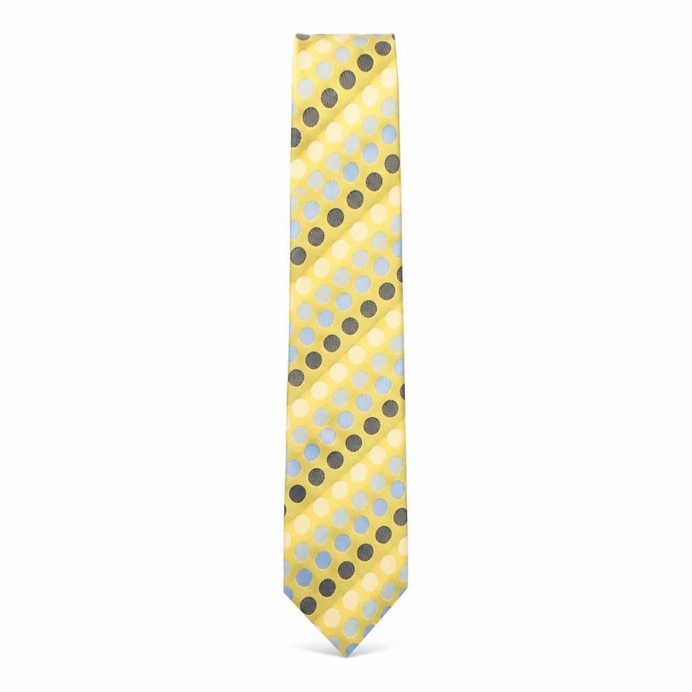 Kensington  Mens Multicoloured Polka Dot Silk Pointed Tie One Size