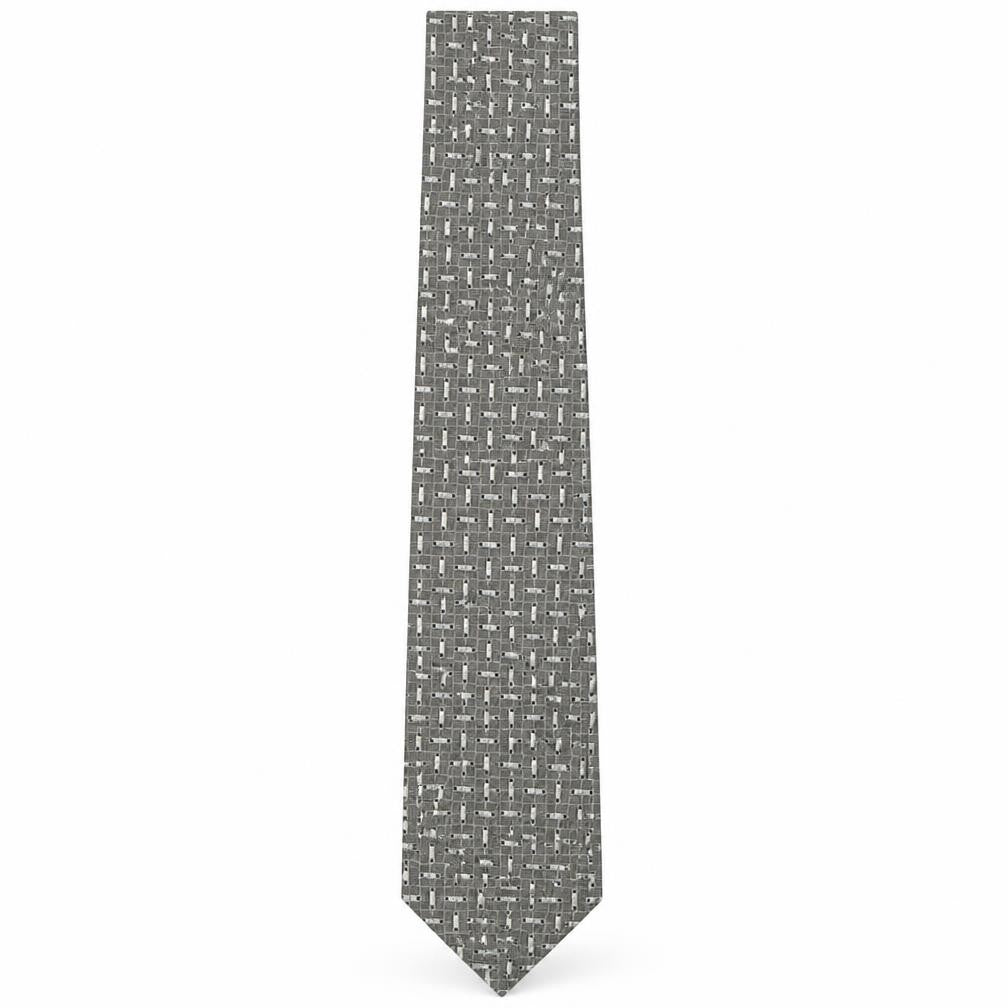 Marks and Spencer Mens Multicoloured Geometric Silk Pointed Tie One Size