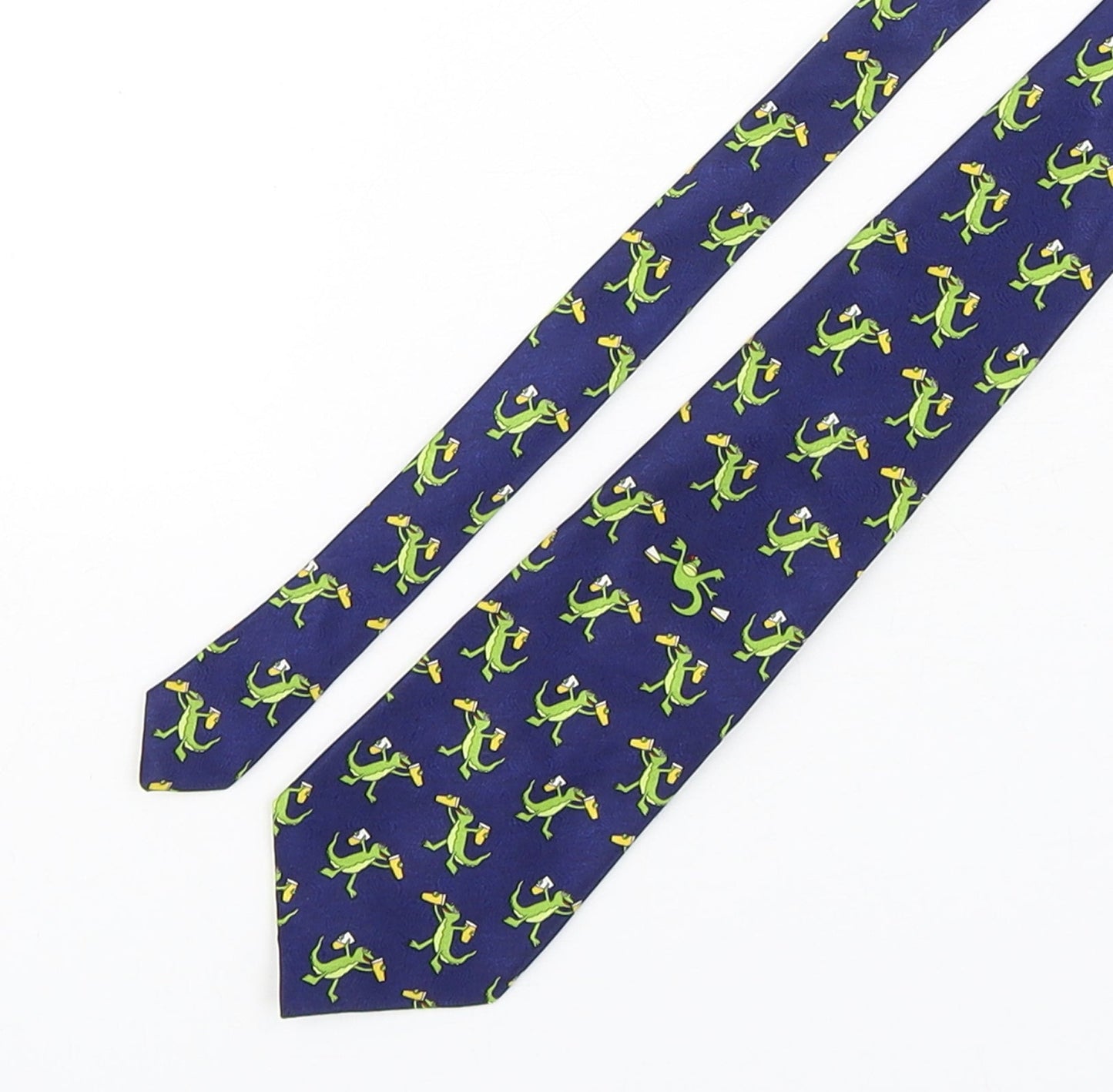 Berkrtex Mens Multicoloured Geometric Polyester Pointed Tie One Size