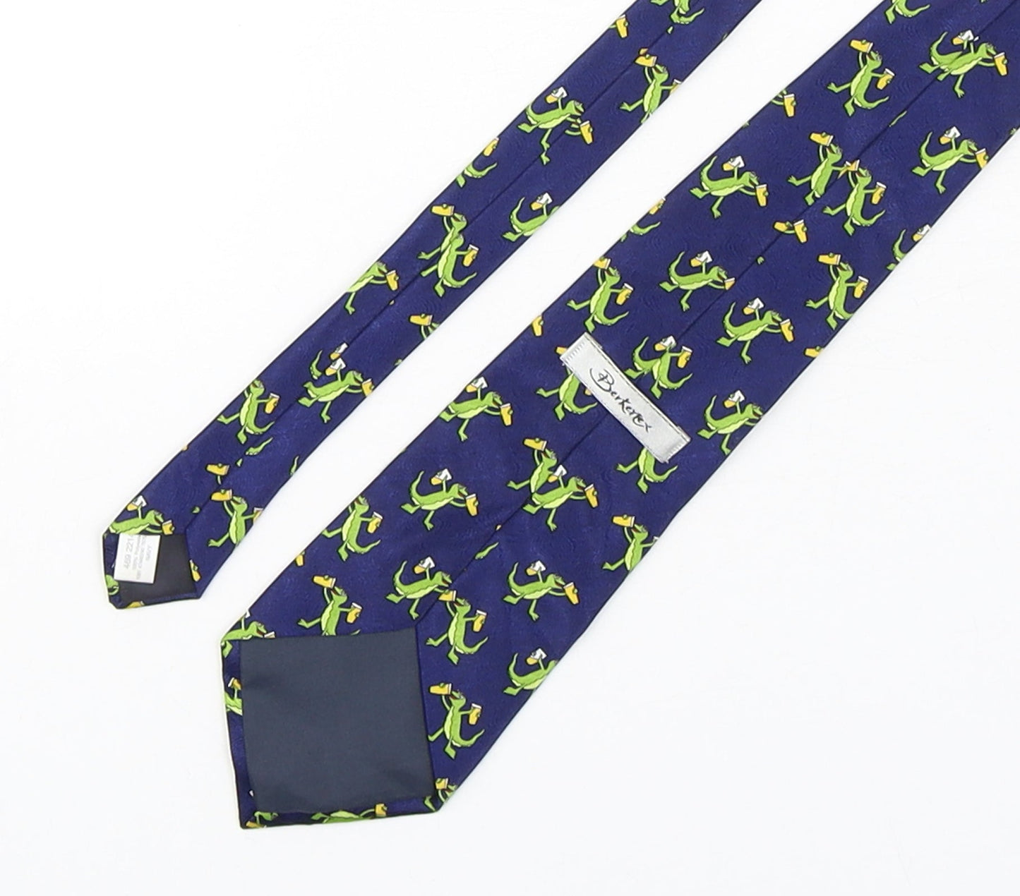 Berkrtex Mens Multicoloured Geometric Polyester Pointed Tie One Size