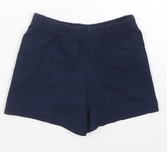 Young Dimensions Boys Blue  Cotton Sweat Shorts Size 9-10 Years  Regular