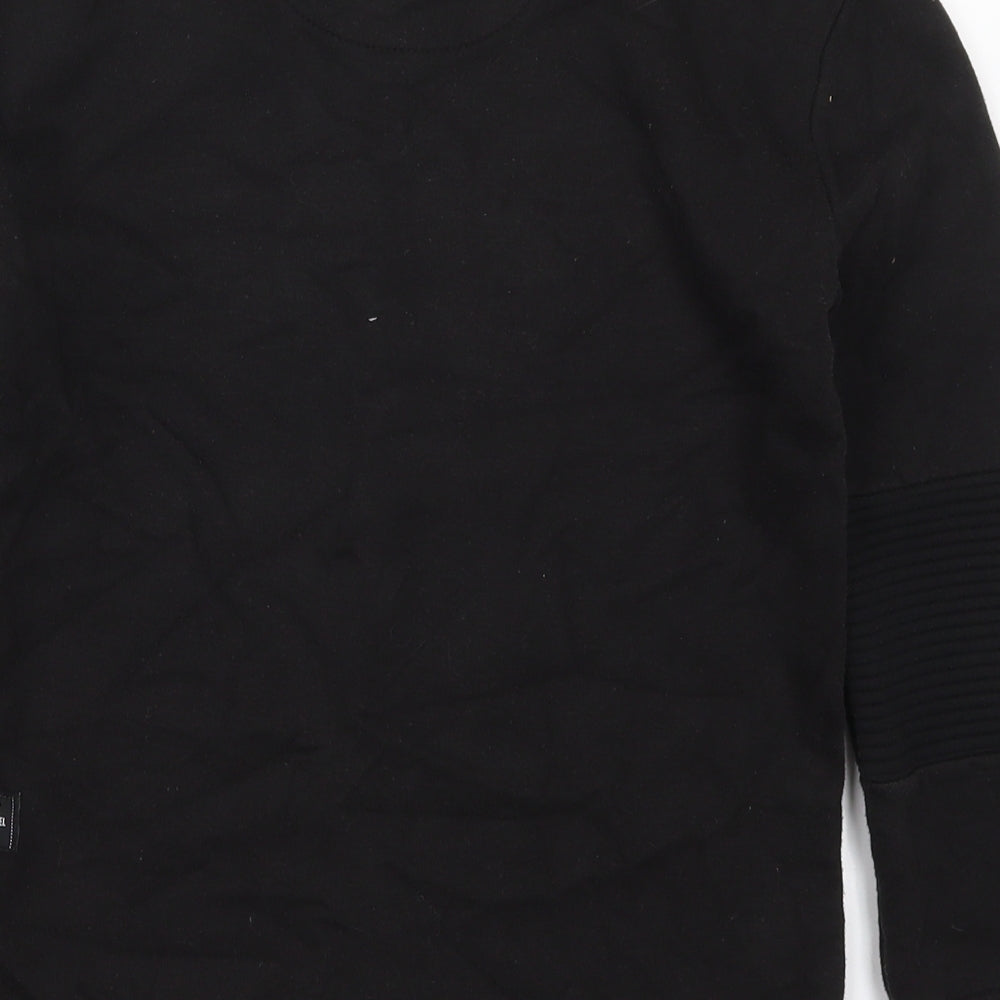 Primark Boys Black  Cotton Pullover Sweatshirt Size 10-11 Years  Pullover