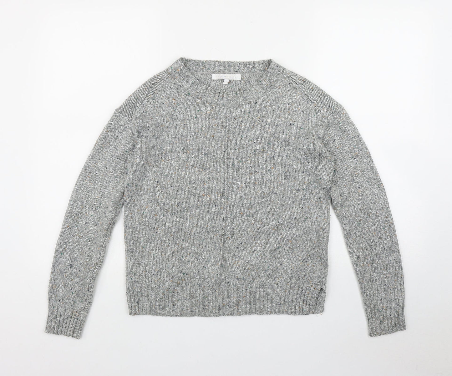 NEXT Womens Grey Round Neck  Acrylic Pullover Jumper Size 6