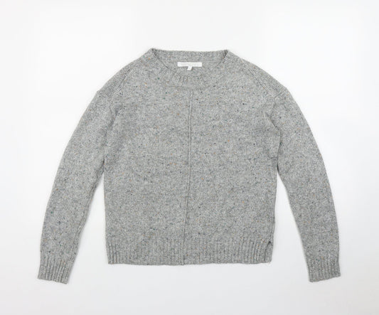 NEXT Womens Grey Round Neck  Acrylic Pullover Jumper Size 6