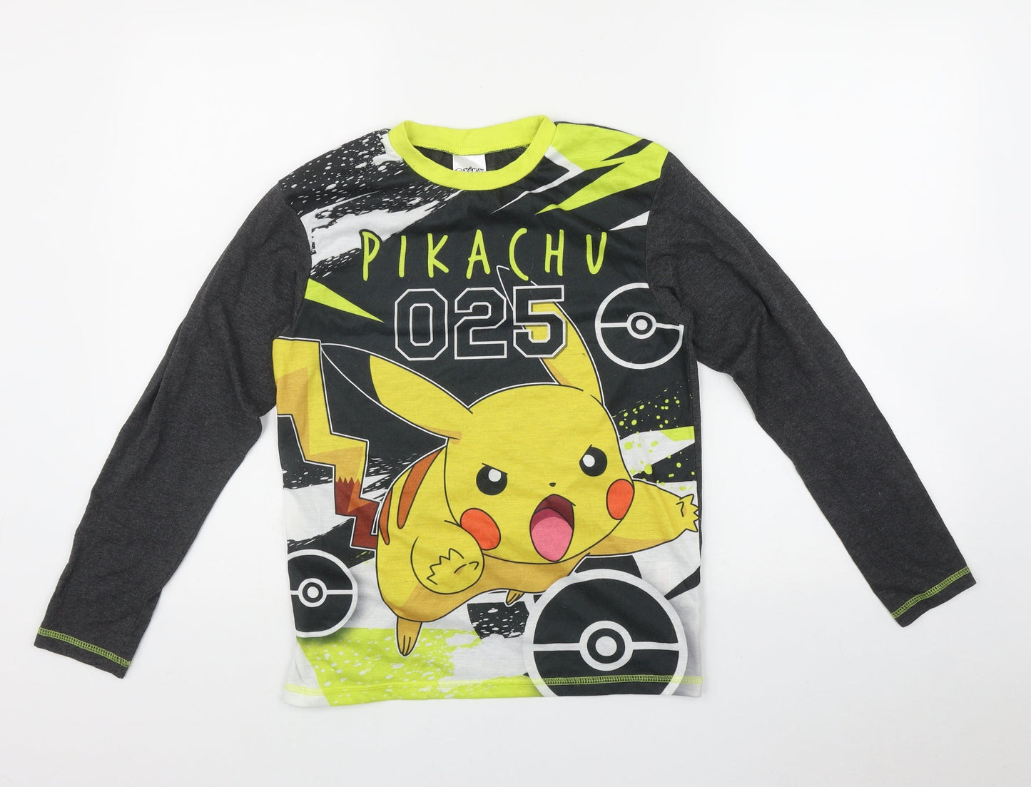 POKEMON Boys Multicoloured  Polyester Basic T-Shirt Size 11-12 Years Round Neck