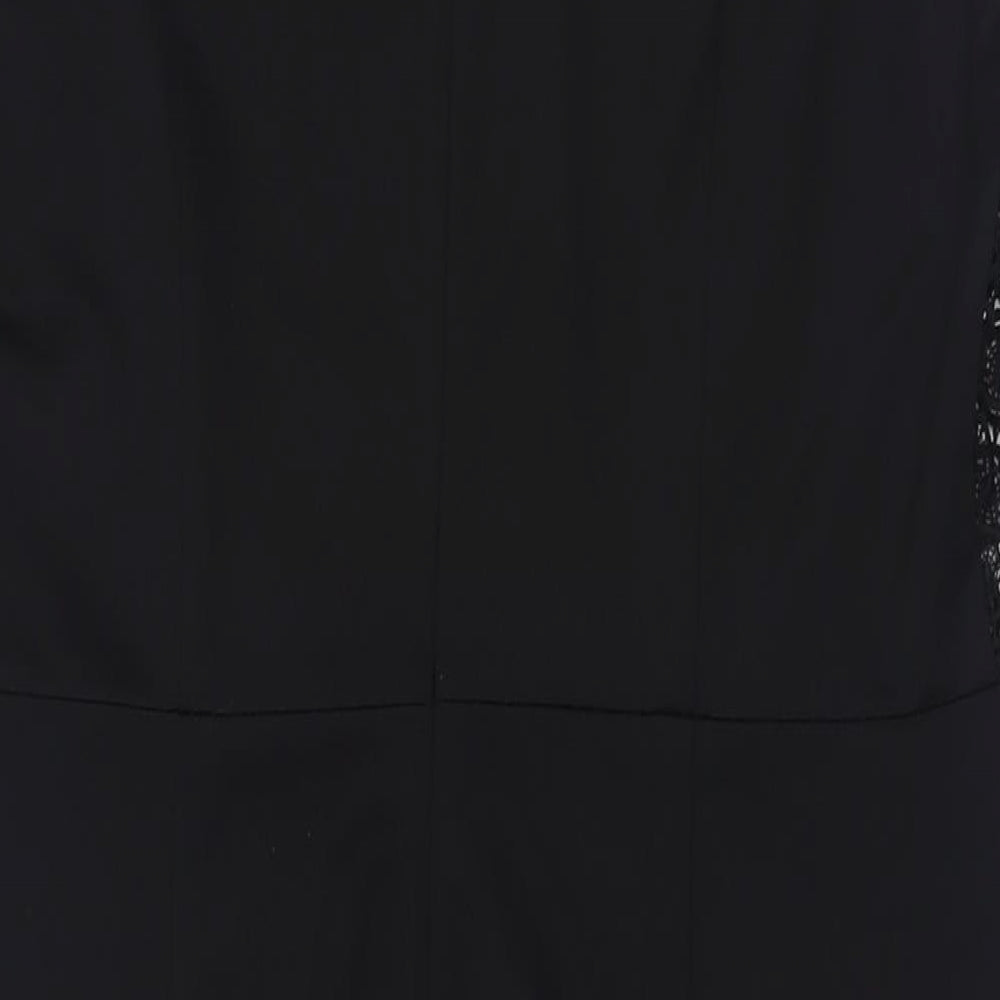 Savida Womens Black  Polyester A-Line  Size 16  Collared Zip