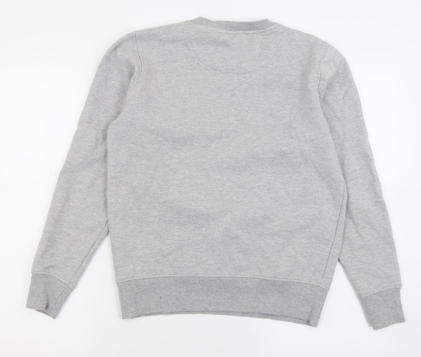 Brave Soul Mens Grey  Cotton Pullover Sweatshirt Size S