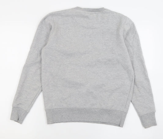 Brave Soul Mens Grey  Cotton Pullover Sweatshirt Size S